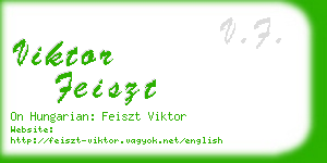 viktor feiszt business card